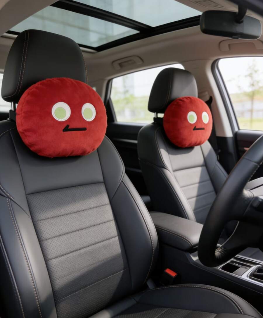 Interior Design Emoji - 1 coussin d'appui-tête de voiture élégant,