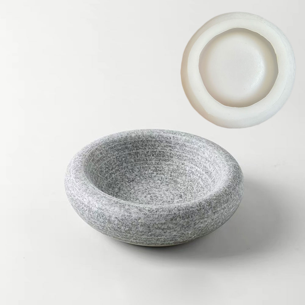 Terrazzo Pot Cement - Moule en silicone pour bol rond