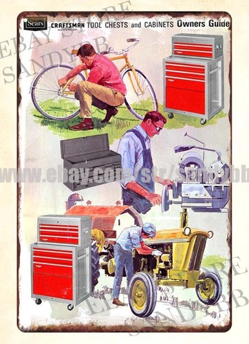 Interior Designer - Panneau en métal Sears Craftsman Tool