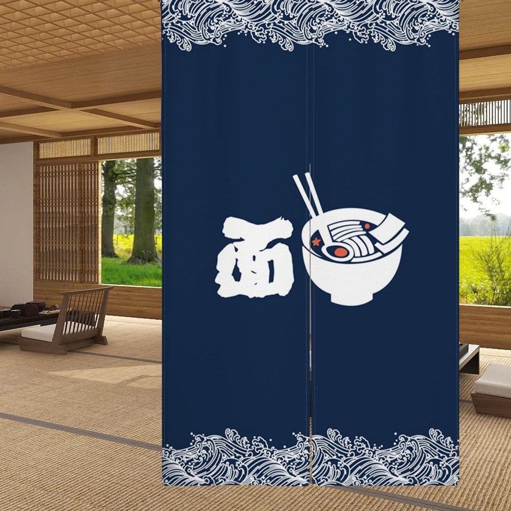 Interior Design Youtube - Rideau de porte en lin japonais,