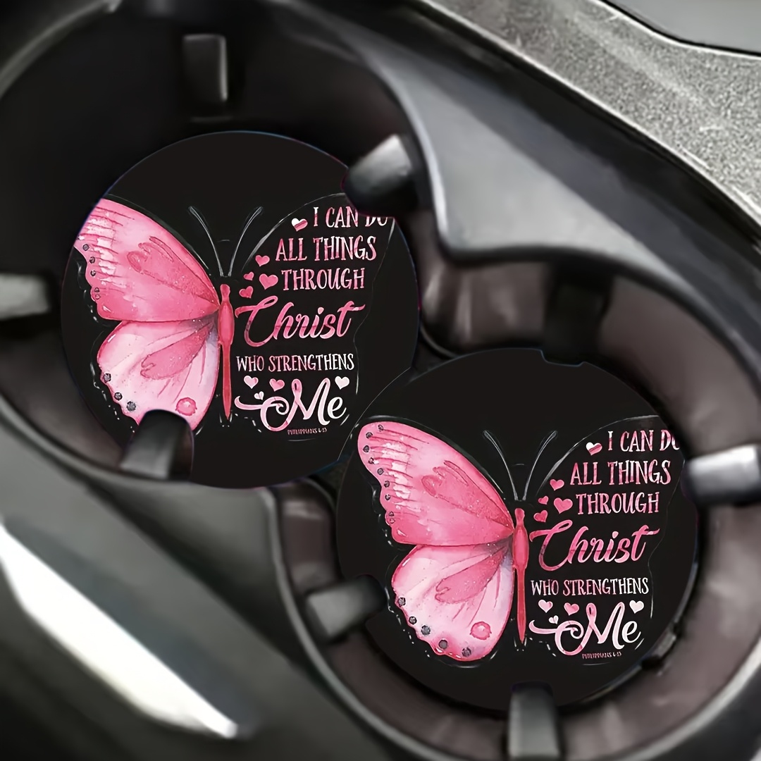 Interior Design Quotes - Sous-verres porte-gobelets - Design papillon, sous-verres