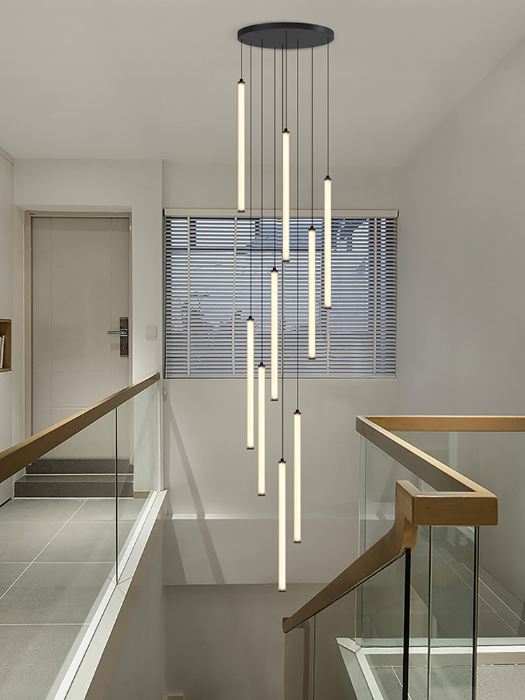 Interior Design Youtube - Lustre à bande LED nordique, tube