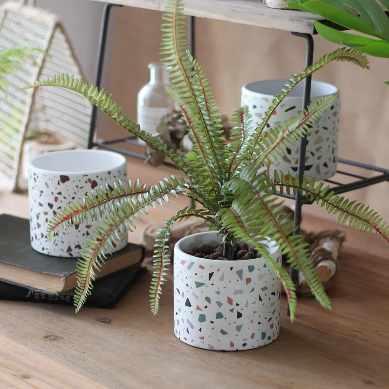 Terrazzo Pot Cement - Moules en Silicone pour bougie en