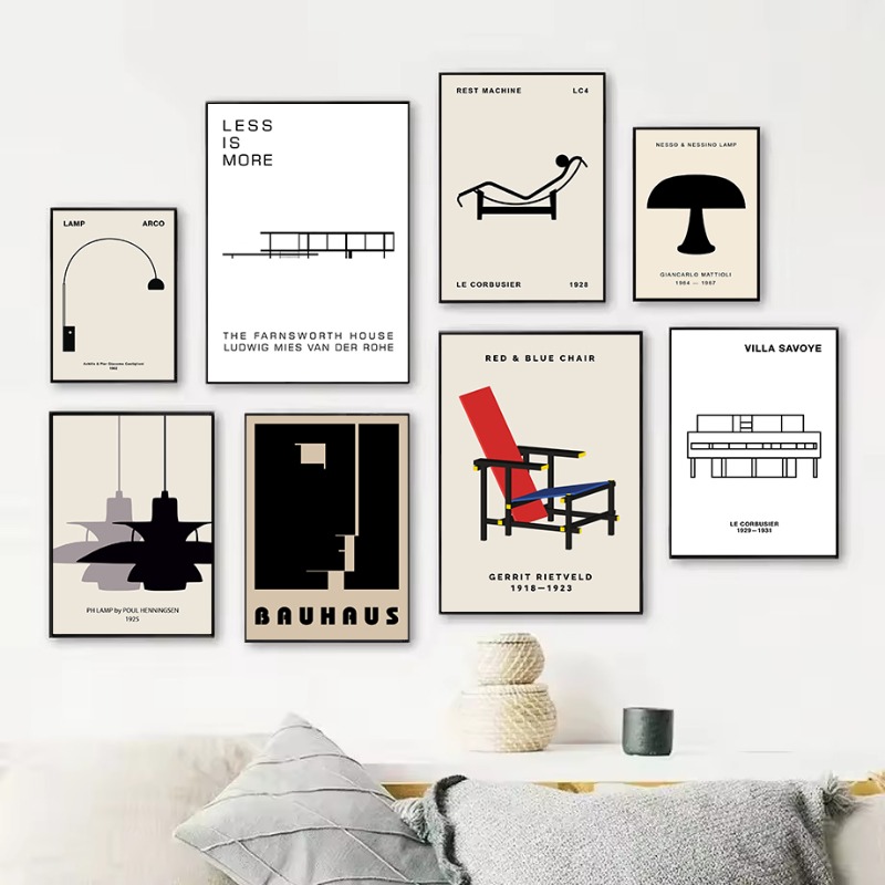 Interior Designer - Affiche classique de l'architecture abstraite de