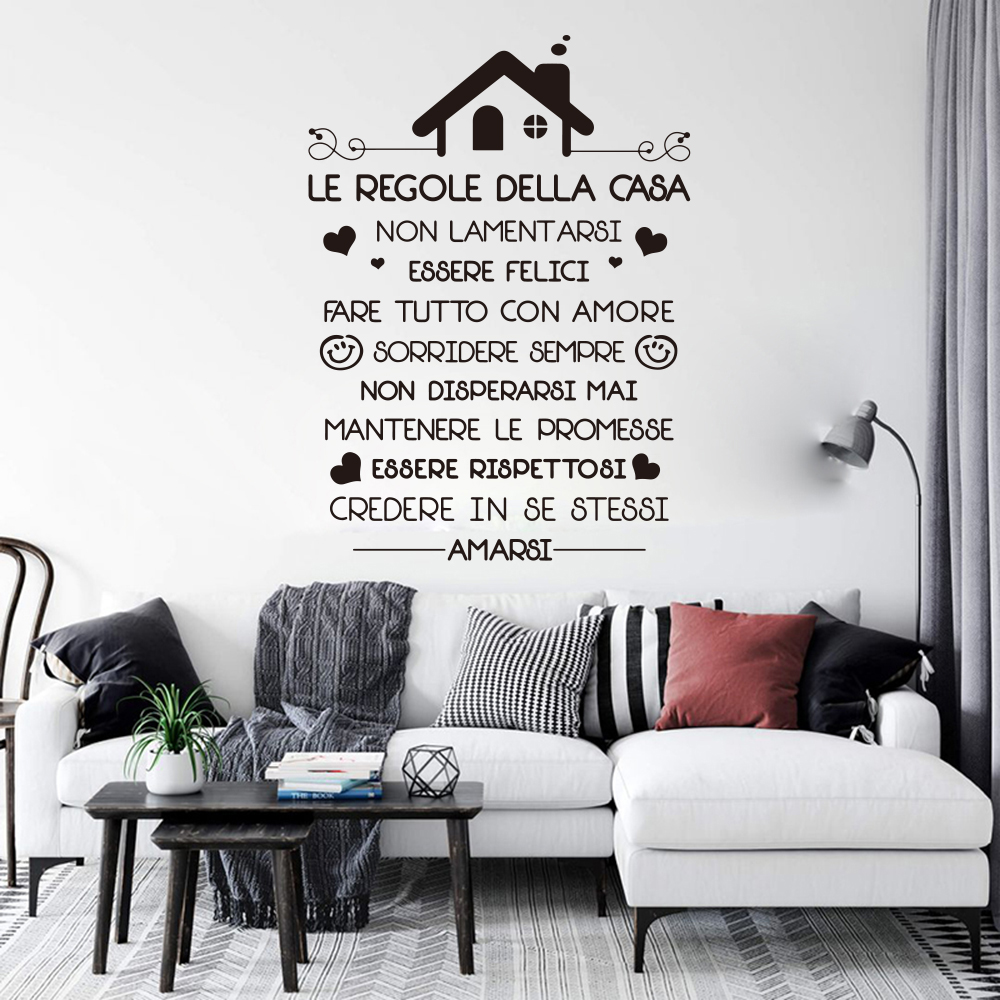 Interior Design Quotes - Autocollant mural en vinyle avec citations