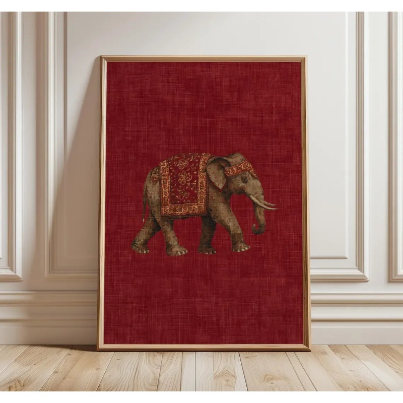 Impression motif éléphant indi - Interior Designer avis et prix