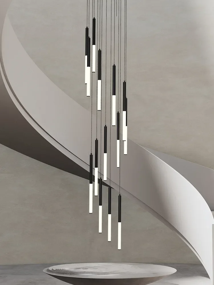 Moderne LED créatif noir Tube  - Interior Design Youtube avis et prix