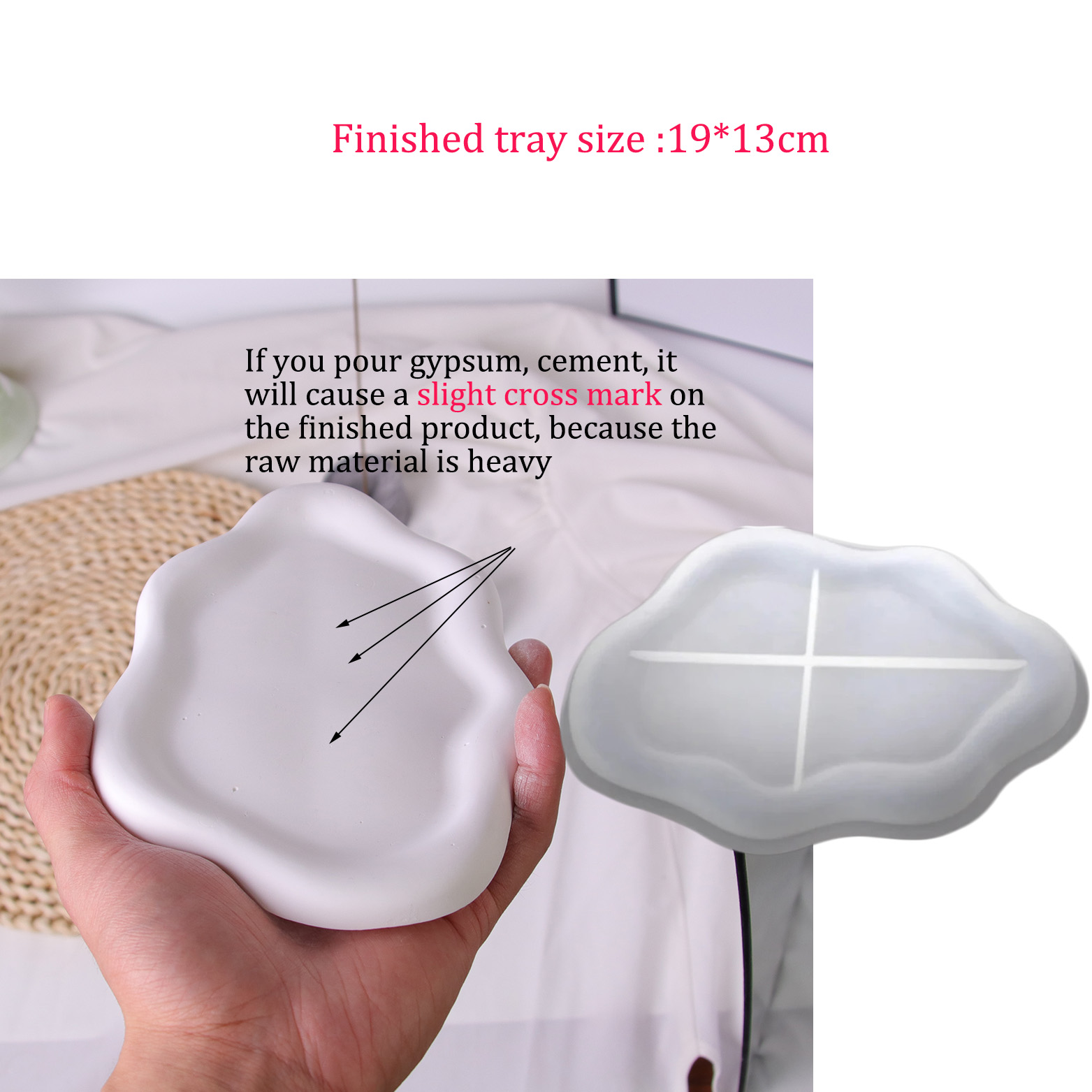 Plateau nuage en Silicone, mou - Terrazzo Pot Cement avis et prix