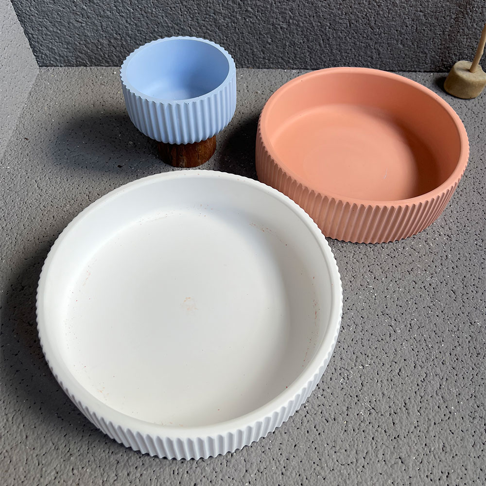 Grand bol bougie récipient bét - Terrazzo Pot Cement avis et prix