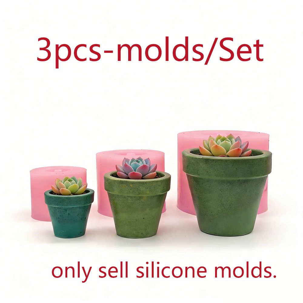 Ensemble de moules en silicone - Terrazzo Pot Cement avis et prix