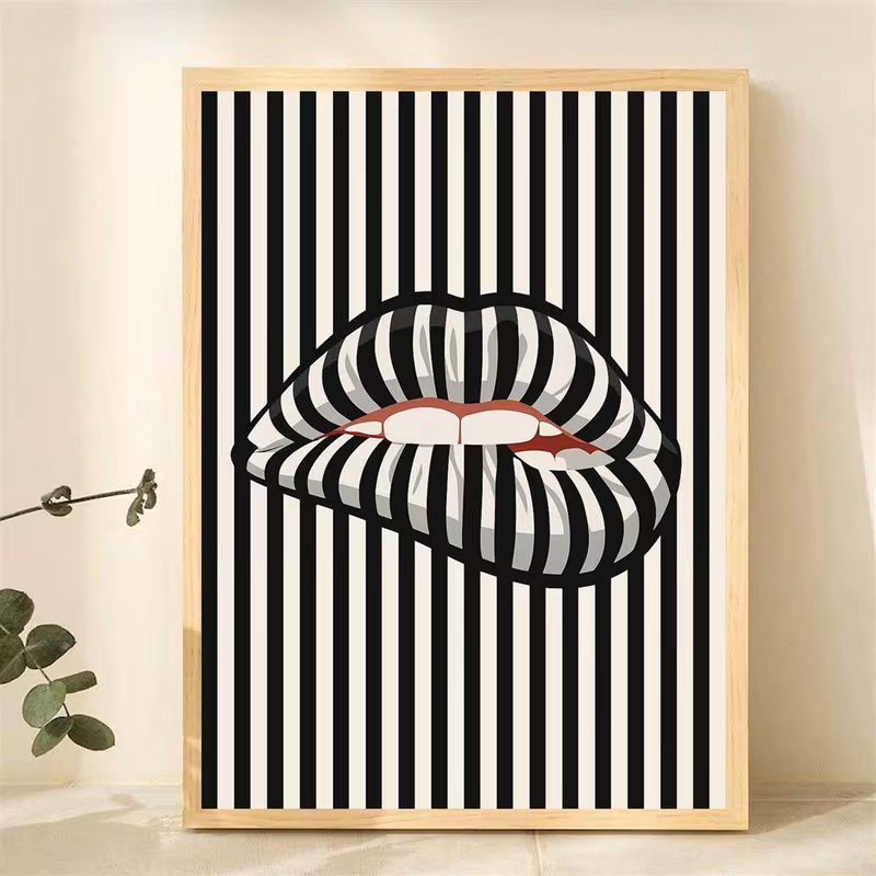 Affiche murale en toile rayée  - Interior Designer avis et prix