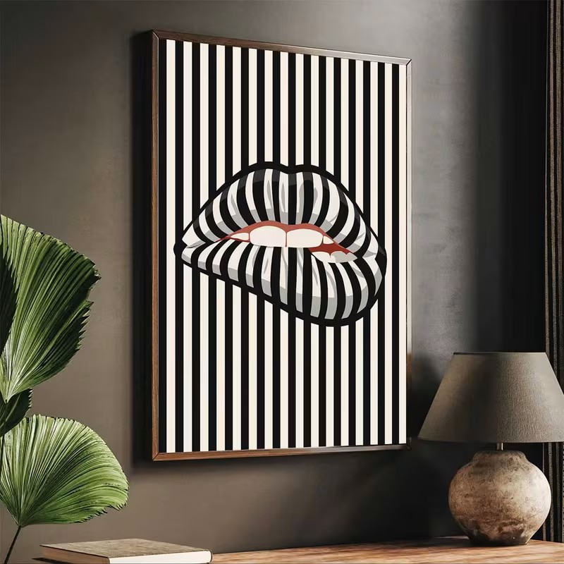 Affiche murale en toile rayée  - Interior Designer avis et prix