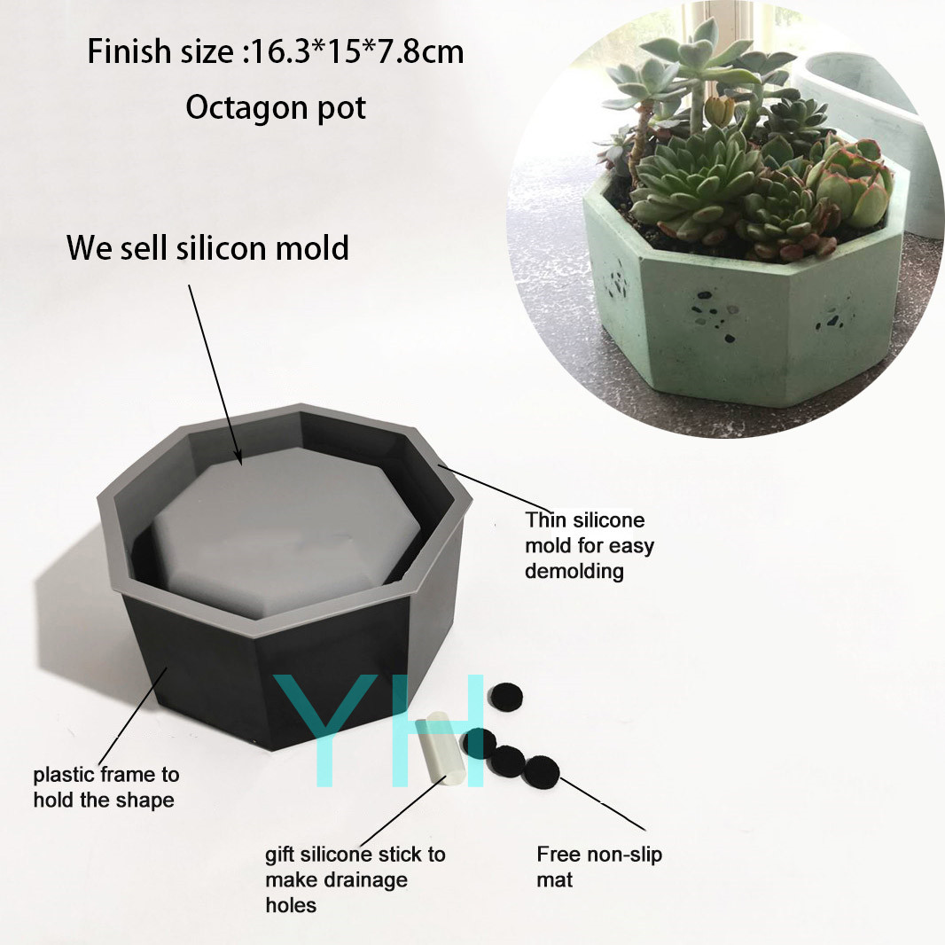Moules en silicone pour pot de - Terrazzo Pot Cement avis et prix