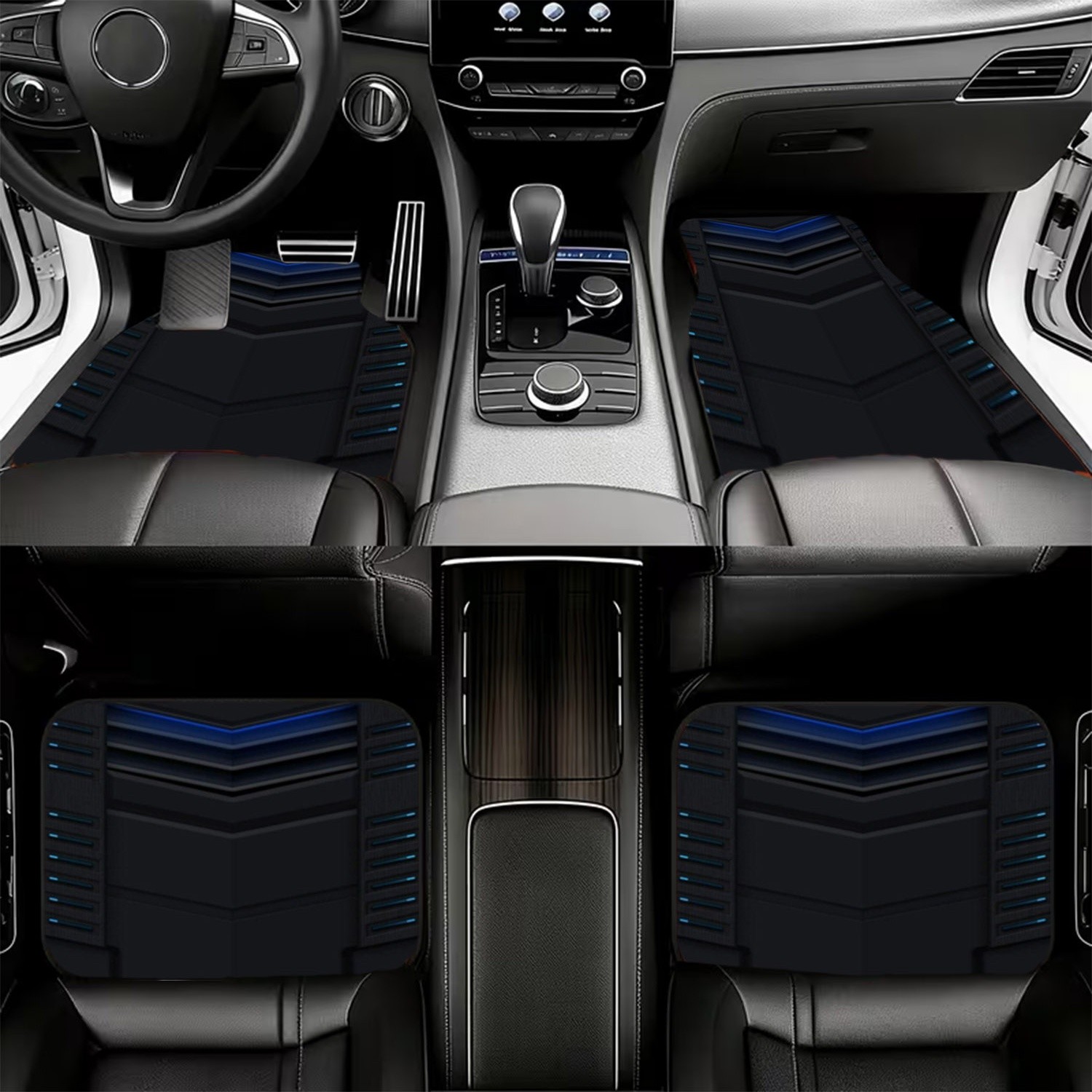 Tapis de sol de voiture 4 pièc - Interior Design Tech avis et prix