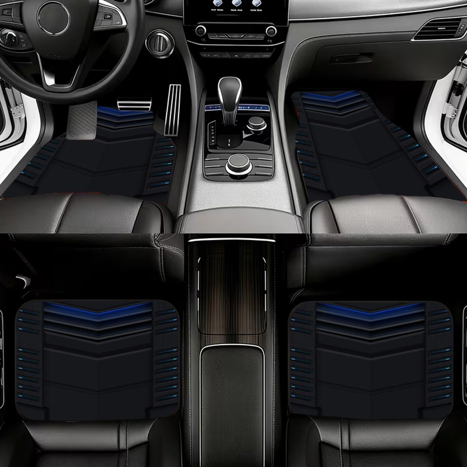 Tapis de sol de voiture 4 pièc - Interior Design Tech avis et prix
