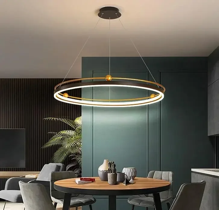 Lustre led moderne cercle lumi - Interior Design Online Free avis et prix
