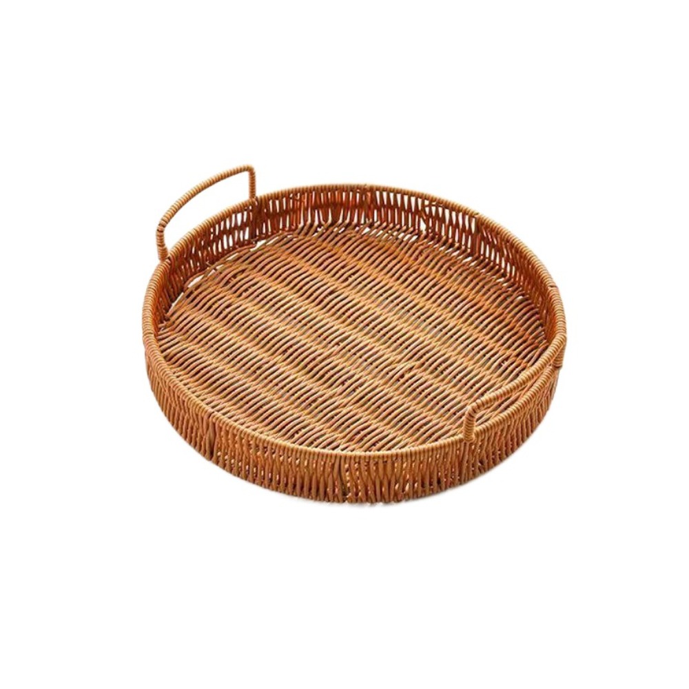 Panier de rangement en plastiq - Rattan Tray Handle avis et prix