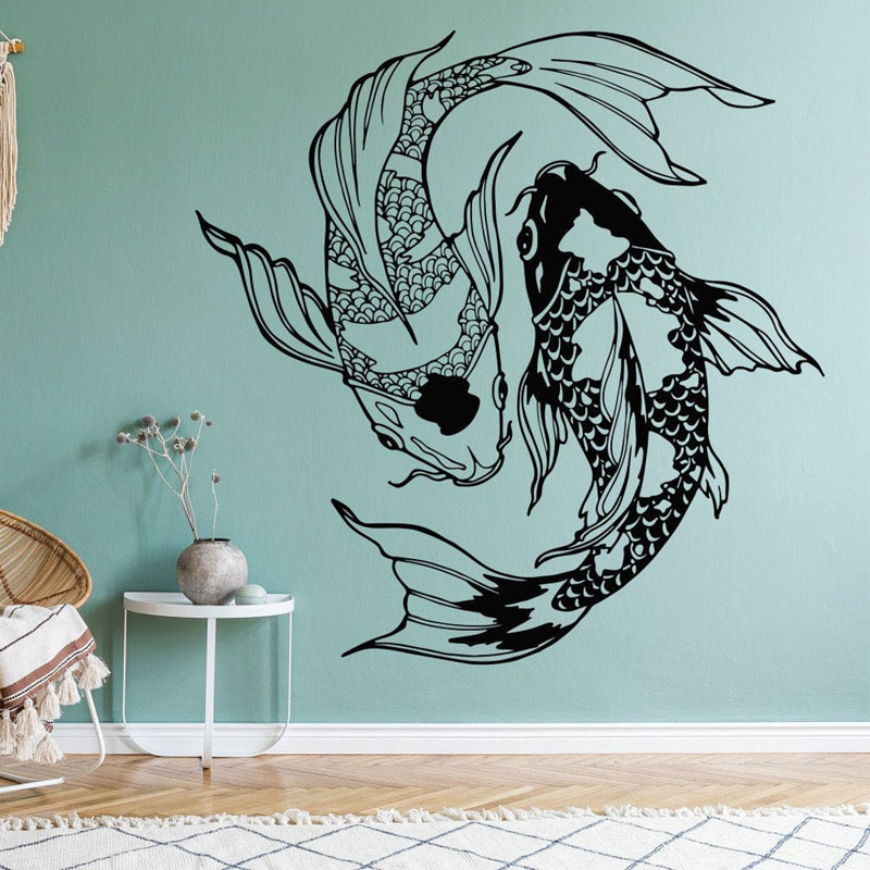 Koi Fish – autocollants muraux - Interior Design Quotes avis et prix